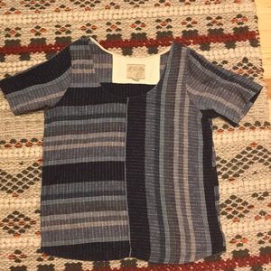 Ace & Jig Metallic Indigo Top